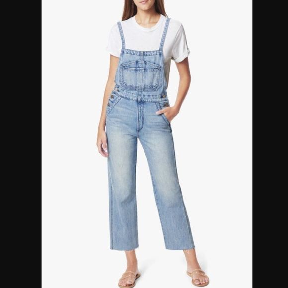Joe's Captivate The Wide Leg High Rise Overall Jea